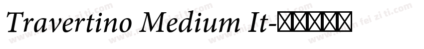 Travertino Medium It字体转换